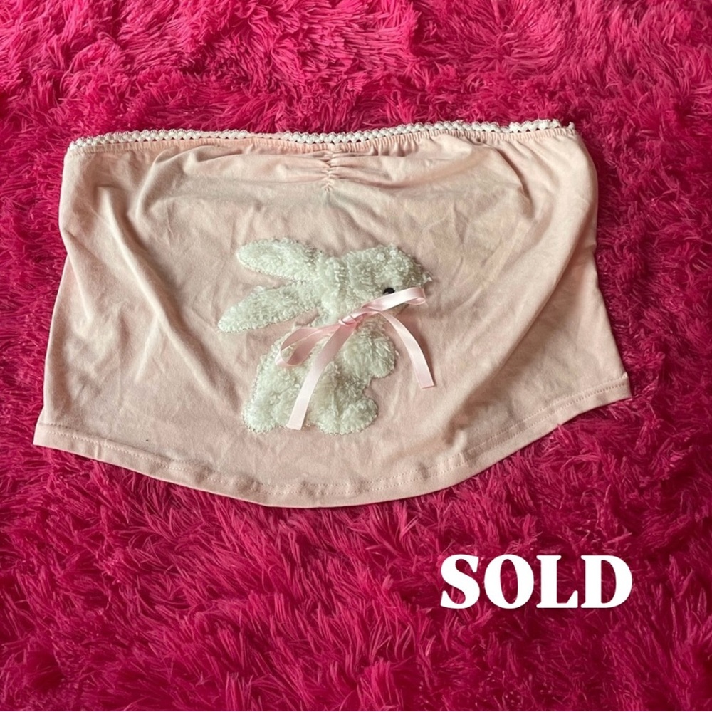 Pink Bunny Tube Top